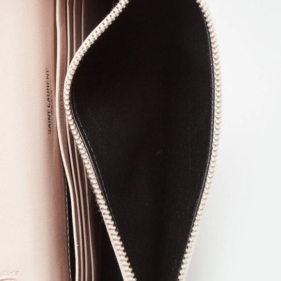 Yves Saint Laurent Pink Croc Embossed Leather Small Kate Tassel Bag - Picture 10 of 11